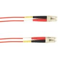 Black Box Om4 50-Micron Multimode Fiber Optic Patch Cable - Ofnp Plenum, Lc-Lc,  FOCMPM4-010M-LCLC-RD